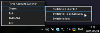 TcNo Account Switcher Tray